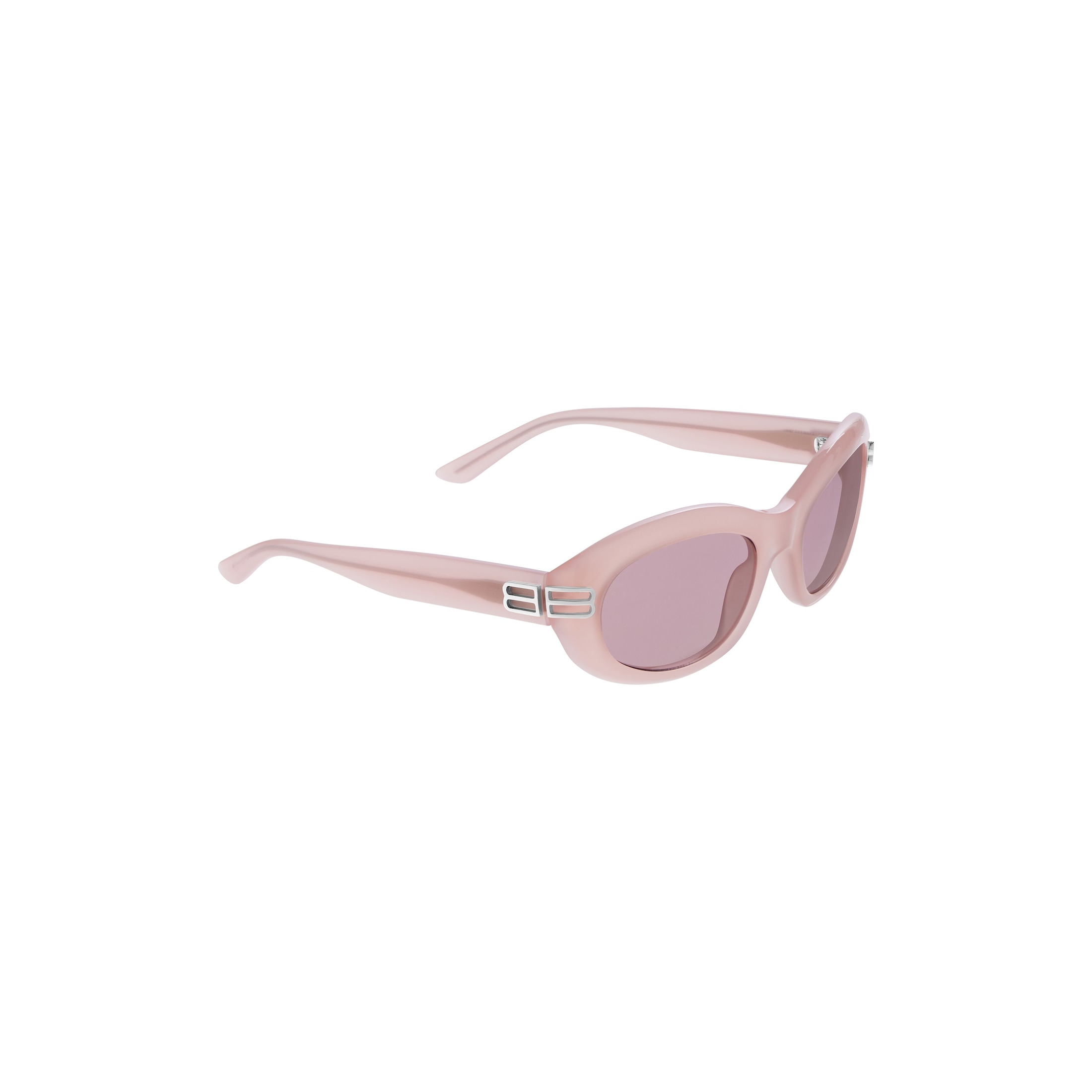 Women’s Casino Round Sunglasses in Milky Pink - Image 5